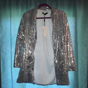 Sequin Glitter Blazer